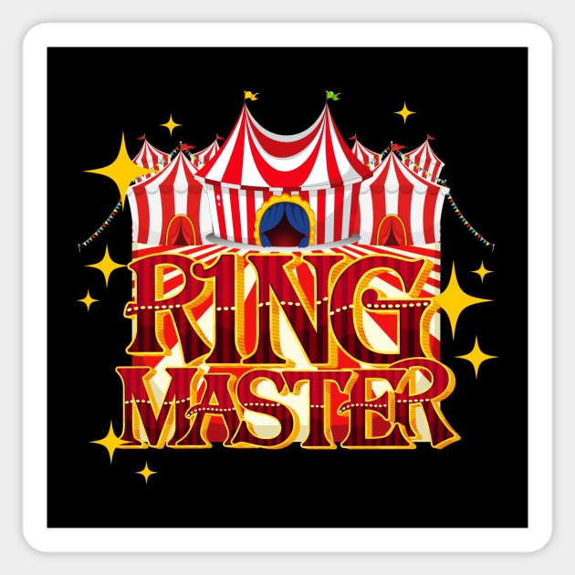 Circus Ring Master Staff Artist Manege Sticker by Foxxy Merch